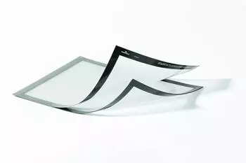 DURABLE Infotasche DURAFRAME Magnetic Plus A4 2-Stk. silber (498523)