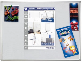 Franken Textiltafel Pro PT830912 150x100cm grau