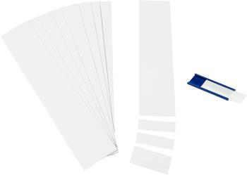 Ultradex Einsteckkarten für 15mm magnetische Schienen 70x12mm 220 Stück weiß