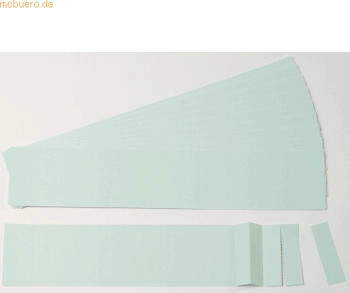 Ultradex Einsteckkarten für 20mm magnetische Schienen 70x17mm 170 Stück hellblau