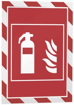 DURABLE DURAFRAME Magnetic Security A4 5-Stk. rot/wei&szlig; (4945132)