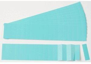Ultradex Einsteckkarten für 20mm magnetische Schienen 60x17mm 170 Stück blau