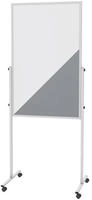 Moderationstafel Maulsolid Filz/Whiteboard 75x120cm grau/wei&szlig;