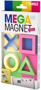 Dahle Mega Magnet Mini Set geometrische Formen Kreuz, Kreis, Dreieck, Quadrat 45 x 45 mm blau, rosa, gelb, gr&uuml;n (95554-14824)