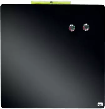 nobo Mini Magnetische Whiteboard-Kachel Rahmenlos Schwarz (1903774)