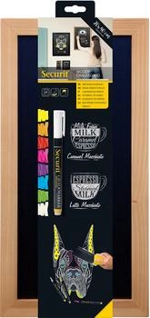 Securit Woody Wandkreidetafel Teak (WBWTE2040)