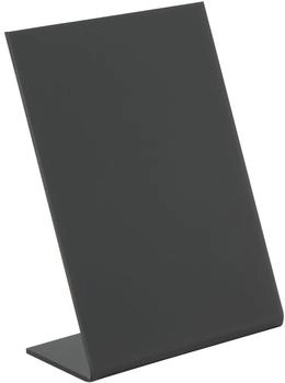 Securit L-Form Tischtafel A7 schwarz (TBABLA7)