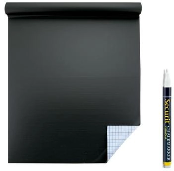 Securit Selbstklebende Kreidetafel Rolle 100 x 45 cm schwarz (CS-WALL-100)