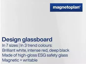magnetoplan Design-Glasboard 120x90cm (13404000) brilliant-wei&szlig;