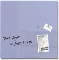 Sigel Glas-Magnettafel GL119, Artverum, 48 x 48 cm, lavendel