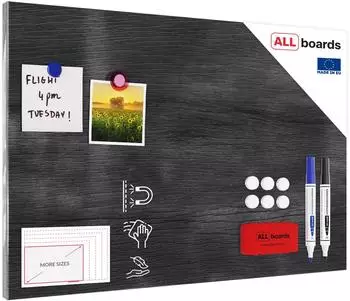 ALLboards MetalBoards Graues Holz 40x60cm grau
