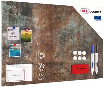 ALLboards MetalBoards Rost 60x90cm braun