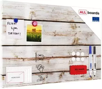 ALLboards MetalBoard 40x60cm helles Holz