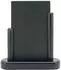 Securit Elegant Tisch-Kreidetafel, lackierte Buche, Schwarz, 10x15cm (ELEBLSM)