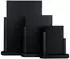 Securit Elegant Tisch-Kreidetafel, lackierte Buche, Schwarz, 10x15cm (ELEBLSM)
