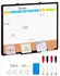 VEVOR Whiteboard & Korktafel Kombination 2-in-1 magnetisch 24