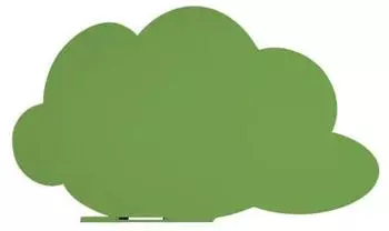 Rocada Skinshape Wolke Whiteboard 100x150cm gelbgr&uuml;n RAL 6018 (6451-6018)
