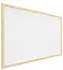 ALLboards Pinnwand Kork weiß Holzrahmen 100x80cm (TKWHITE108D)