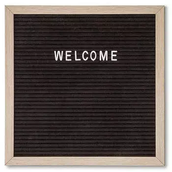 Showdown Displays Letterboard Wandmontage 30x30cm Schwarz (LEB30x30)