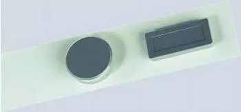 Franken Wand-Magnetleiste 50x5cm 10 Stk. wei&szlig;