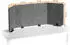 DURABLE Effect 160 Tischtrennwand recycelter PET-Filz anthrazit 160x50cm (313558)