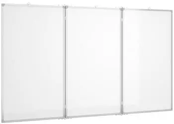 vidaXL Klappbares Magnetisches Whiteboard 3-teilig 150x80cm Aluminium (4005360)