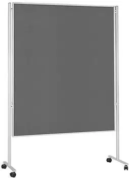 magnetoplan Mobile Kommunikationswand Filz, grau, 120x150cm (1101101M)