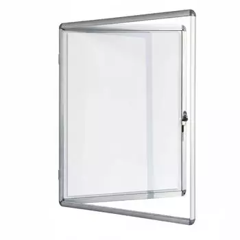 Floordirekt Schaukasten Premium magnetisch beschreibbar Acrylglas Alurahmen 1x A4 (fd-5902)