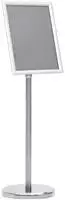 vidaXL A4-Plakatst&auml;nder Silbern Aluminiumlegierung