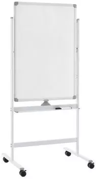 Costway Mobiles Whiteboard doppelseitig magnetisch 60x90cm h&ouml;henverstellbar (CB10563WH)