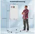 Costway Mobiles Whiteboard doppelseitig magnetisch 60x90cm höhenverstellbar (CB10563WH)
