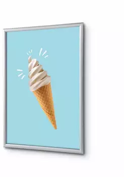 Showdown Displays Klapprahmen DIN A1 Eis Blau/Silber (KRA1G25LPPI424)