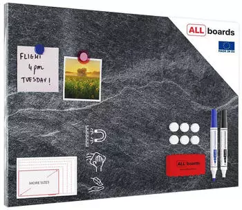 ALLboards MetalBoard 40x60cm dark stone