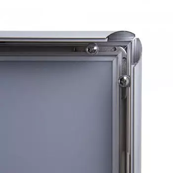 Showdown Displays Klapprahmen DIN A1 Kaffee, Komplett-Set, Braun/Silber (KRA1G25LPPI407)