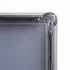Showdown Displays Klapprahmen DIN A1 Kaffee, Komplett-Set, Braun/Silber (KRA1G25LPPI407)
