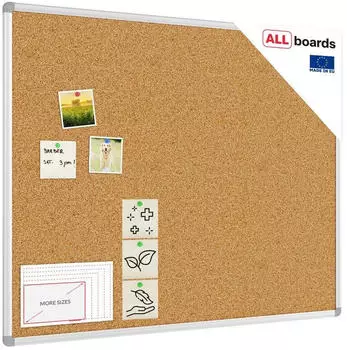 ALLboards Pinnwand mit Alurahmen 100x80cm (CB108)