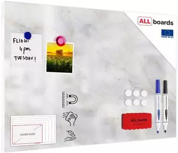 ALLboards MetalBoard 40x60cm Marmor