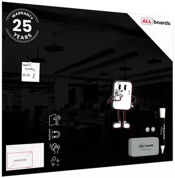 ALLboards Glasboard 100x80cm (TS100x80BK)