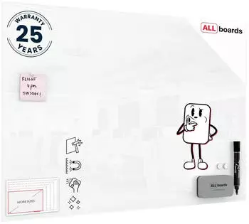 ALLboards Glasboard 100x70cm (TS100x70W)