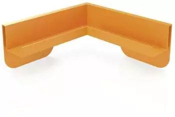magnetoplan Infinity Wall Eck-Ablageleiste Melonengelb RAL 1028 42x42x8,5cm (114661028)
