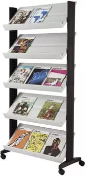 Paperflow EasyDisplays UNO Prospektst&auml;nder DIN A4 5 F&auml;cher, Polystyrol (255N.02)