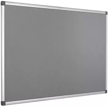 Bi-Office Maya Pinnwand Filz grau 200x120cm Aluminiumrahmen (FA2842170)