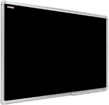 ALLboards Magnetische Kreidetafel Alurahmen schwarz 90x60cm (BKB96EX)
