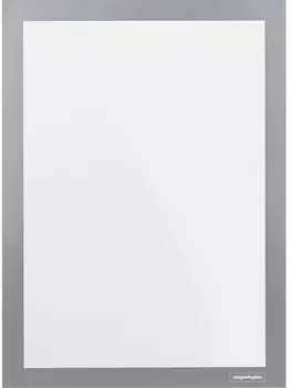 magnetoplan Magnetofix Info-Rahmen selbstklebend A4 grau, 2 St. (1131901)