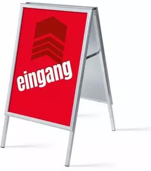 Showdown Displays Kundenstopper DIN A1 "Eingang" Rot/Schwarz (ZPA1G32MEI273)