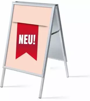 Showdown Displays Kundenstopper DIN A1 Komplett-Set Rot/Schwarz (ZPA1G32MEI237)