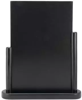 Securit Elegant Tischkreidetafel Holz schwarz 28x32cm (ELEBLLA)