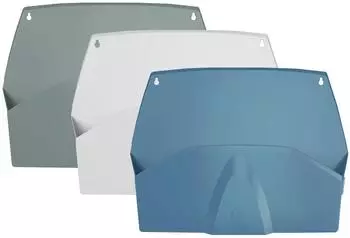 Exacompta Autentik Wandprospekthalter A4, 3er-Set, Farben sortiert (611303SETD)