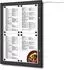 Showdown Displays Outdoor LED Menükasten 4x DIN A4, Aluminium/Stahl, schwarz (SCZN4xA4C9005LED)