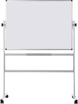 Bi-Office Mobiles Dreh-Whiteboard 120x120cm emailliert, beidseitig (QR0304)